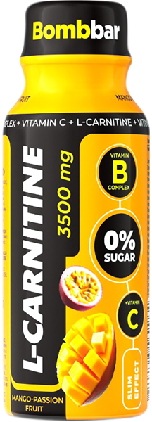 Изображение Напиток Л-карнитин 3500 Бомббар манго маракуйя Фитнес Фуд п/б, 100 г