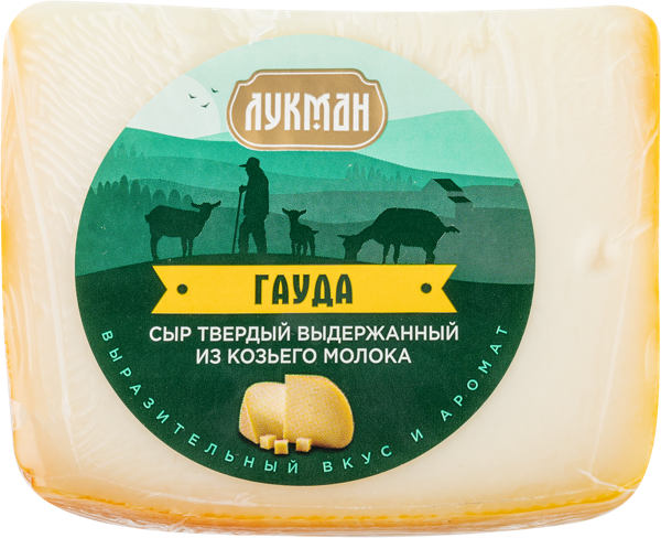Изображение Сыр 50% козий твердый Лукман гауда Надеждинский КМК м/у, 200 г