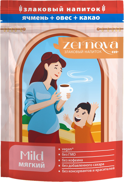 Изображение Напиток злаковый Зернова ячмень овес цикорий МирФудс м/у, 200 г