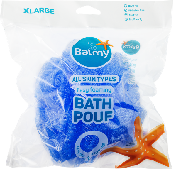 Изображение Мочалка для тела Балми роза синяя Балми м/у, 1 шт