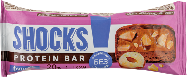 Изображение Батончик протеиновый Фитнес шок фундук Фитнес десерты м/у, 50 г