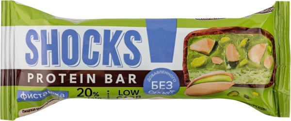 Изображение Батончик протеиновый Фитнес шок фисташка Фитнес десерты м/у, 50 г