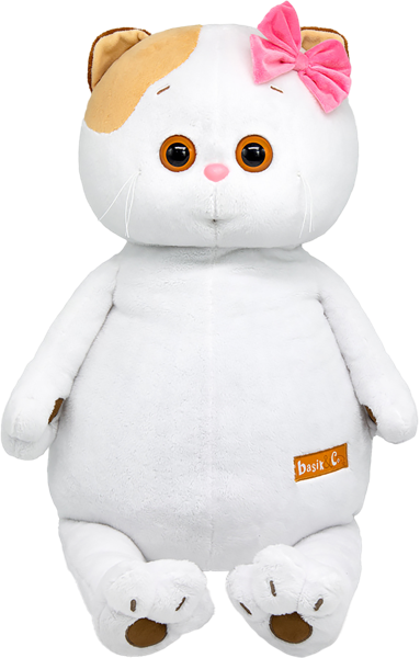Изображение Мягкая игрушка 53см Будибаса друзья басика ли-ли с бархатным бантом МПП ООО к/у, 1 шт