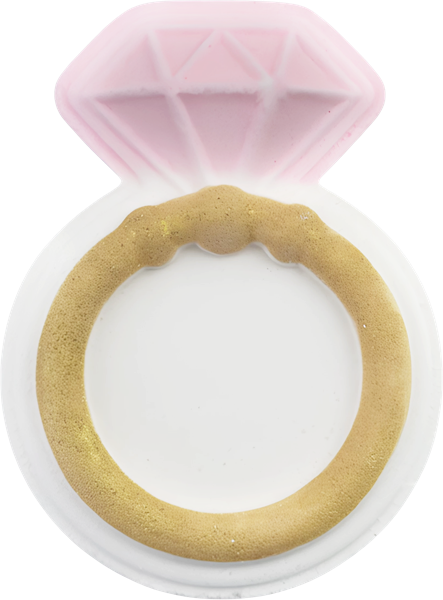 Изображение Гейзер для ванны Бутик де савон кольцо с розовым камнем Миникеева А.С. ИП м\у, 120 г