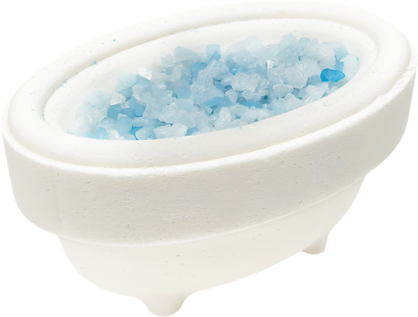 Изображение Гейзер для ванны Бутик де савон ванна с голубой солью Миникеева А.С. ИП м\у, 230 г