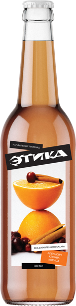 Изображение Напиток газ Этика Апельсин Клюква Корица ВЛ с/б, 0,33 л
