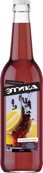 Изображение Напиток газ Этика Лимон Смородина Лаванда ВЛ с/б, 0,33 л