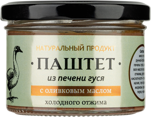 Изображение Паштет из гусиной печени Деликатесофф с оливковым маслом КД с/б, 150 г