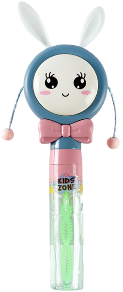 Изображение Мыльные пузыри 40мл Веселая затея зайчик погремушка Дженерал Консолидатед п/у, 1 шт