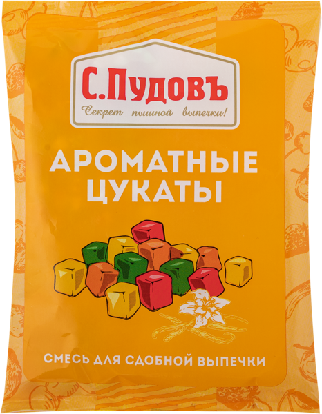 Изображение Цукаты ароматные Пудовъ Хлебзернопродукт м/у, 50 г