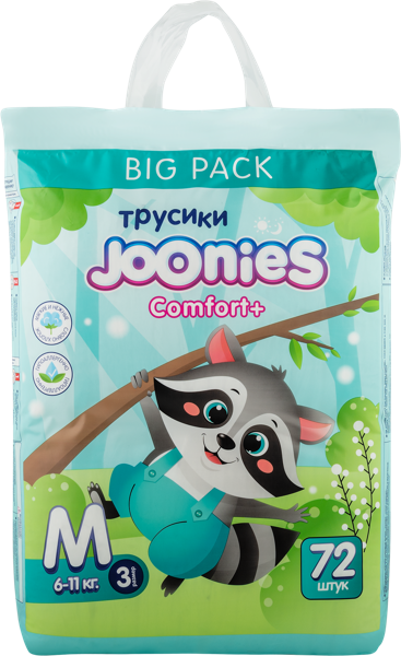 Изображение Трусики М 6-11кг Джунис комфорт + Фуджиан Юфа Ко м/у, 72 шт