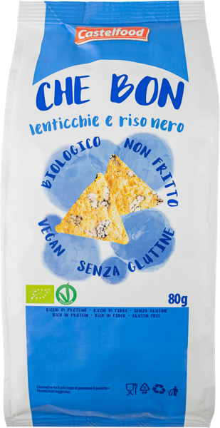 Изображение Чипсы из чечевицы риса Че Бон КАСТЕЛФУД м/у, 80 г