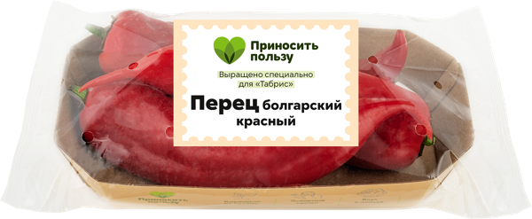 Изображение Овощ красный Ракета Табрис перец болгарский Кубанские поля подложка, 3 шт