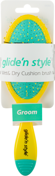 Изображение Расческа для сухих и влажных волос Глиден стайл зеленая Реплин п/у, 1 шт