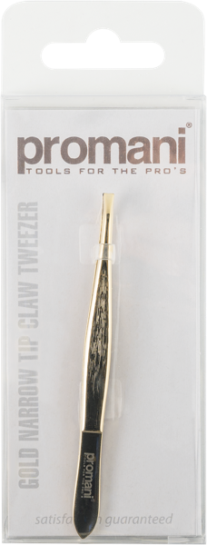 Изображение Пинцет для бровей Промани нержавеющая сталь золото Реплин п/у, 1 шт