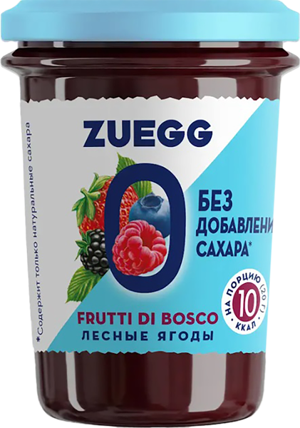 Изображение Конфитюр без сахара Цуегг лесные ягоды Цуегг Дойчлэнд с/б, 220 г