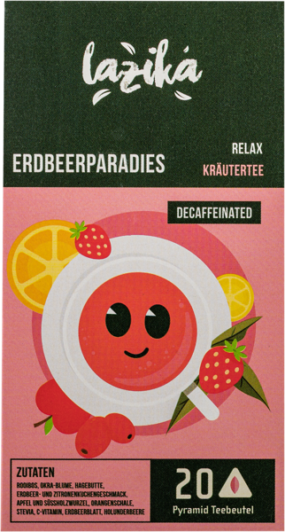 Изображение Напиток чайный в пакетиках Лазика ройбуш земляника бузина Лазика к/у, 20*1,5 г
