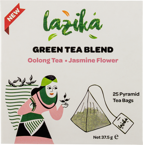 Изображение Чай зеленый в пакетиках Лазика улун жасмин Лазика к/у, 25*1,5 г
