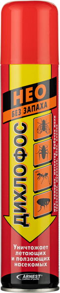 Изображение Аэрозоль от насекомых Дихлофос НЕО универсальный без запаха Арнест ж/б, 190 мл