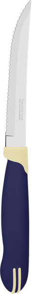 Изображение Нож 12,5см для стейка Трамонтина мультиколор с зубчиками Трамонтина , 1 шт