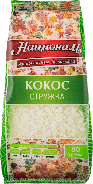 Изображение Кокосовая стружка Националь Ангстрем Трейдинг п/у, 80 г