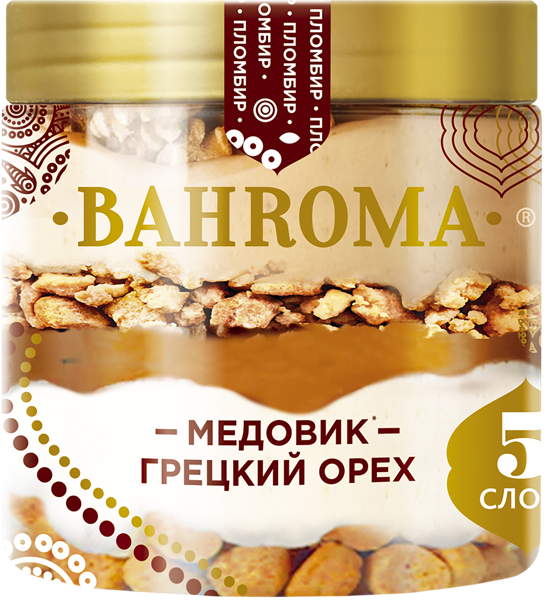 Изображение Мороженое пломбир Бахрома медовик грецкий орех Шин Лайн пу, 320 г