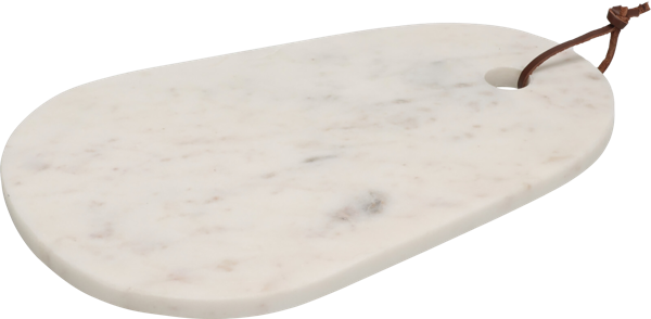 Изображение Доска 30см разделочная Купман мрамор белая овальная Купман Интернэшнл м/у, 1 шт