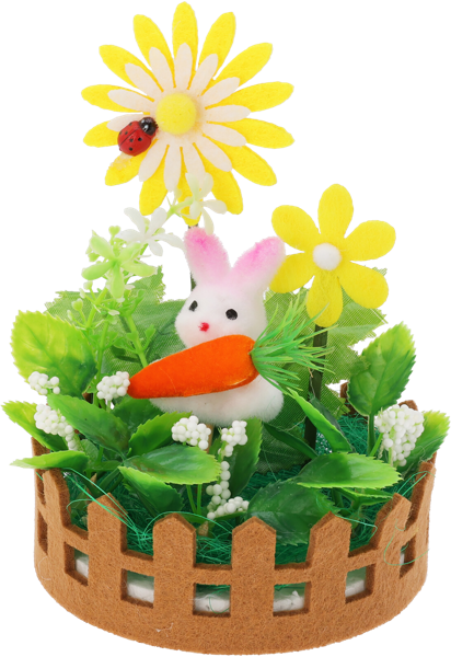Изображение Фигурка 14см пасхальная Купман кролик в саду Купман Интернэшнл , 1 шт