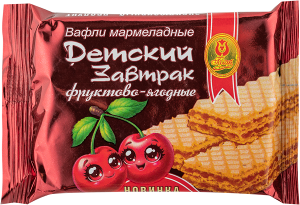 Изображение Вафли г.Курганинск Детский завтрак мармеладные ягодные Галан м/у, 50 г