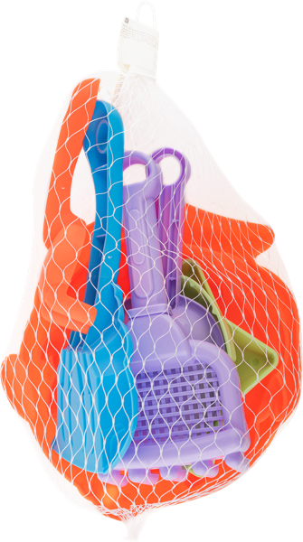 Изображение Набор 8 предметов для песка Купман формочки Купман Интернэшнл сетка, 1 шт