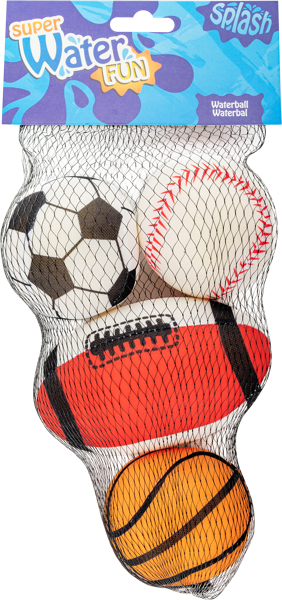 Изображение Мяч для игры в воде Купман в ассортименте Купман Интернэшнл сетка, 4 шт