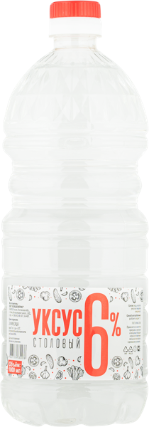 Изображение Уксус столовый 6% АзовШелкПриз АзовШелкПриз п/б, 1 л