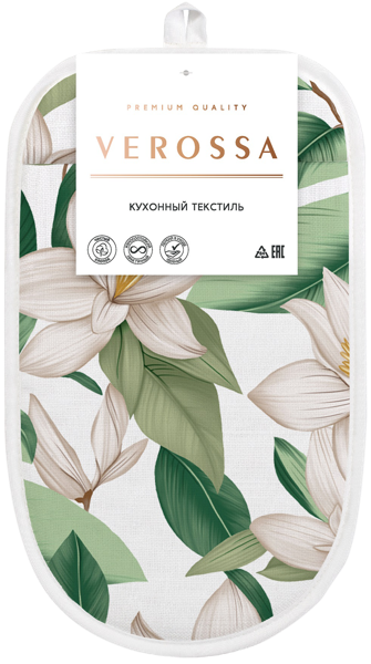 Изображение Прихватка варежка для горячего Веросса магнолия кремовая Нордтекс карт/уп, 1 шт