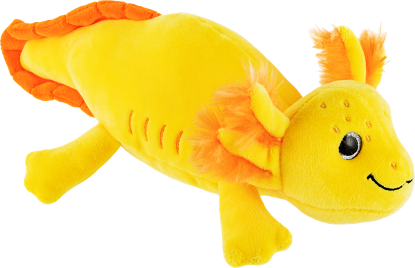 Изображение Мягкая игрушка 20см Оушен аксолотль желтый Оранж Тойс , 1 шт