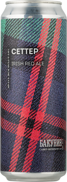 Изображение Пиво темное Эль 4,5% н/ф Бакунин Сеттер Бакунин ж/б, 0,45 л