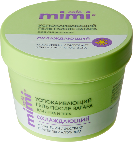 Изображение Гель для тела после загара Кафе мими успокаивающий ДизайнСоап ООО п/у, 100 мл