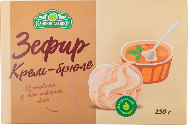 Изображение Зефир Белевские сладости крем-брюле Белевские сладости кор, 250 г