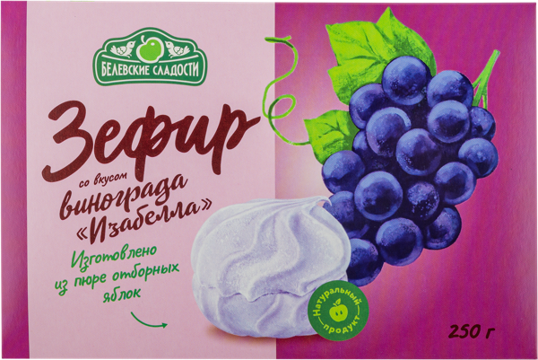 Изображение Зефир Белевские сладости виноград изабелла Белевские сладости кор, 250 г