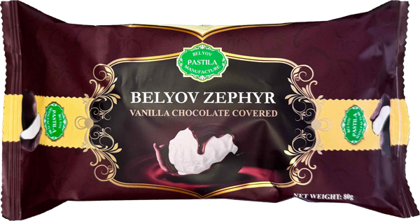 Изображение Зефир в шоколадной глазури Белевская пастила ванильный Белевская пастила м/у, 80 г