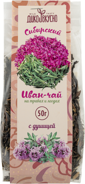 Изображение Напиток чайный Дико вкусно иван-чай с душицей Вкусная Сибирь м/у, 50 г