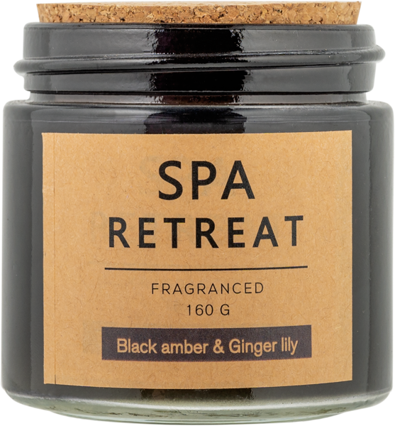 Изображение Свеча 10см в стакане Лефард спа ретрит блэк эмбер Лефард , 1 шт