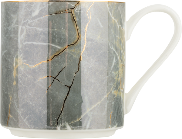 Изображение Кружка 360мл серая Лефард топ стайл мрамор Лефард , 1 шт