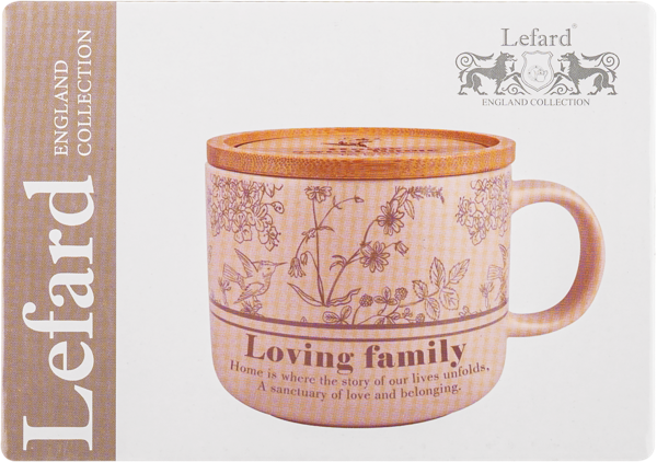 Изображение Кружка 400мл с крышкой Лефард свит хоум Лефард , 1 шт