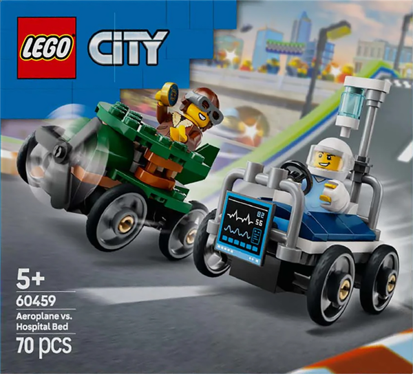 Изображение Конструктор с 5 лет 60459 Лего город самолет и кровать Лего к/у, 1 шт