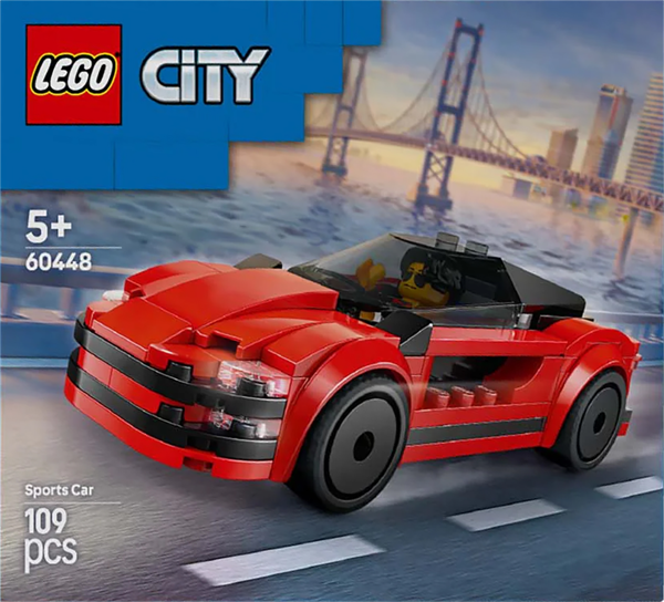 Изображение Конструктор с 5 лет 60448 Лего город красный спорткар Лего к/у, 1 шт
