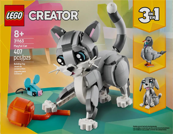 Изображение Конструктор с 8 лет 31163 Лего криэйтор игривый кот 3в1 Лего к/у, 1 шт