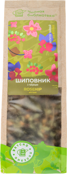 Изображение Напиток чайный Чайная библиотека шиповник чабрец ТИКОмпани м/у, 150 г