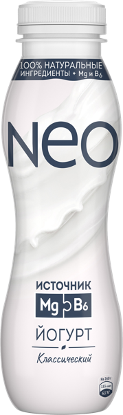 Изображение Йогурт 1,5% питьевой Нео классический ВБД п/б, 260 мл