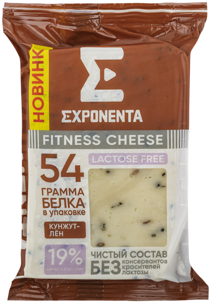 Изображение Сыр без лактозы Экспонента кунжут лен Белсыр м/у, 180 г