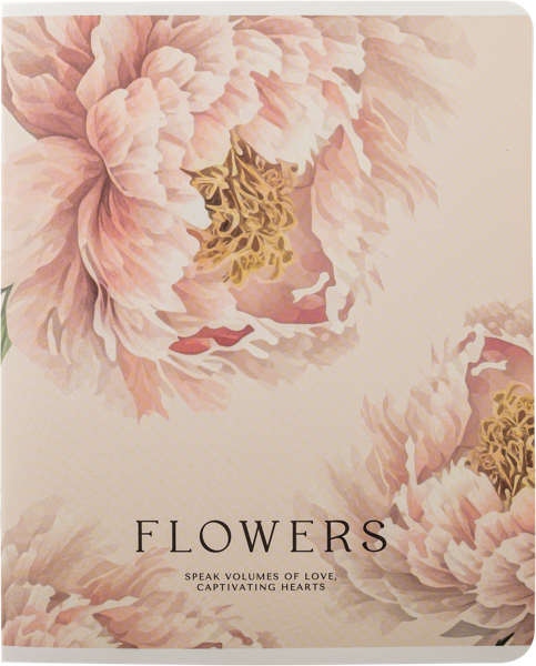 Изображение Тетрадь 48л клетка Би Смарт пион персиковый Полиграф Принт , 1 шт